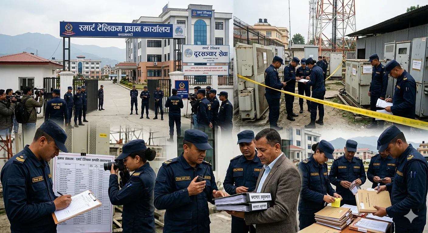 स्मार्ट टेलिकम सम्पत्ति हिनामिना प्रकरण: एनसेल कार्यालयमा सीआईबीको टोली, महत्त्वपूर्ण कागजात नियन्त्रणमा