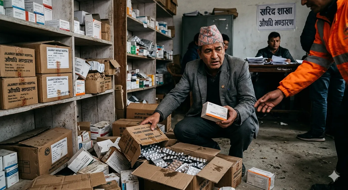 दर्ता नभएको फर्मसँग सम्झौता: जाजरकोट स्वास्थ्य सेवा कार्यालयको यस्तो 'चमत्कार', मन्त्रीका साला जोडिएपछि स्वार्थको द्वन्द्व